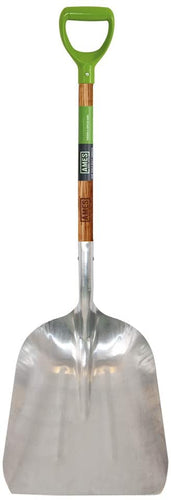 AMES 2672100 Aluminum Scoop with Hardwood Handle and D-Grip, 45-Inch