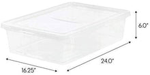 Load image into Gallery viewer, IRIS USA, Inc. IRIS Clear Storage 28 Quart Non-Latching Box