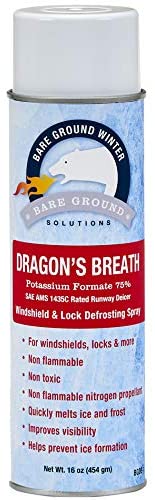 Bare Ground BGDB-1 Dragon's Breath Windshield Defrosting Spray and Lock Deicer