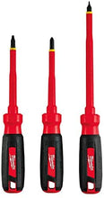 Load image into Gallery viewer, Milwaukee 48-22-2202 3-Piece 1000V Insulated Screwdriver Set