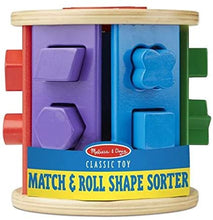 Load image into Gallery viewer, Melissa &amp; Doug Match &amp; Roll Shape Sorter
