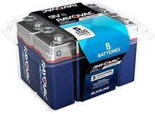 Load image into Gallery viewer, RAYOVAC A1604-8PPF Alkaline Batteries Reclosable Pro Pack (9V, 8 pk)