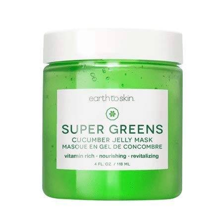 Earth to Skin Super Greens Nourishing Cucumber Jelly Mask, 4 fl oz