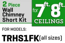 Load image into Gallery viewer, Z Line SK-KF1 2-12" Short Chimney Pieces for 7' to 8' Ceilings, Stainless