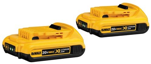 Dewalt 20V Max Compact XR Li-Ion Compact Battery, 2-Pack OPEN BOX