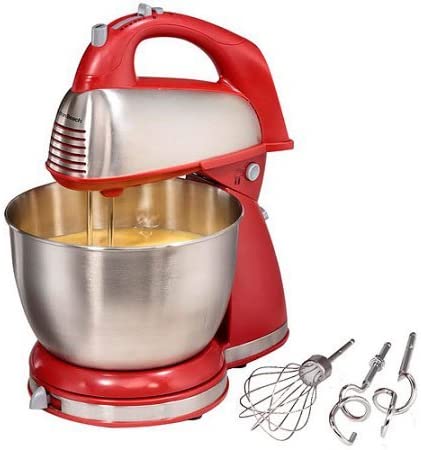 Appliances-Stand Mixer-Classic 4 Qt. Stand Mixer by Hamilton Beach-Color Red