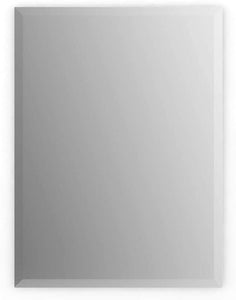 24 in. x 36 in. (M3) Rectangular Frameless TRUClarity Deluxe Glass Mirror with Easy-Cleat Flush Mount Hardware