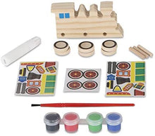 Load image into Gallery viewer, Melissa &amp; Doug Decorate-Your-Own Wooden Craft Kits Set - Plane, Train, and Race Car