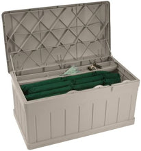 Load image into Gallery viewer, Suncast DB9750 Extra Large Deck Box with Seat, Taupe
