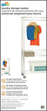 Load image into Gallery viewer, Honey-Can-Do SHF-04272 Rolling Laundry Station with Adjustable Baskets, 35.5 x 13.5 x 75.5, Chrome