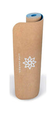 Load image into Gallery viewer, Life Energy 5 mm EkoSmart Cork Yoga Mat with Yoga Strap