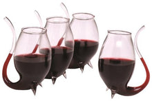 Load image into Gallery viewer, Oenophilia Porto Sippers, Hand-Blown, 2.75 ounce, 3.5"H x 1.75"W x 3"D, Very Small, Hand Wash Only - Set of 4