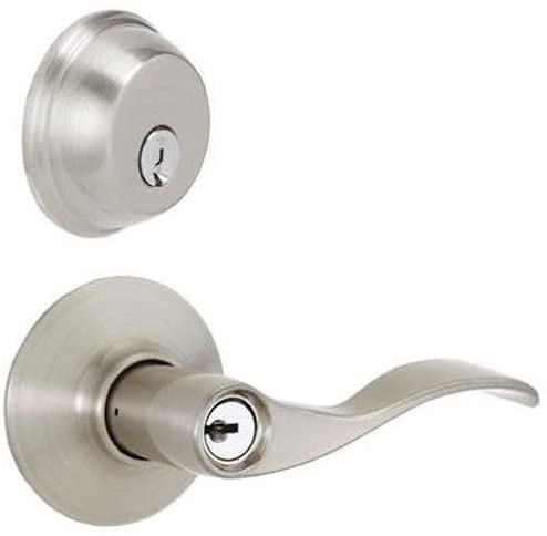 Deadbolt, Keyed 1 Side, and Accent Lever Security Set