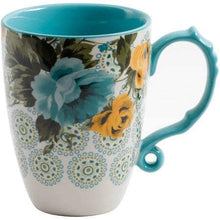 Load image into Gallery viewer, The Pioneer Woman Rose Shadow Jumbo 26-Ounce Latte Mug Set, Set of 4