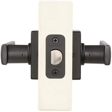 Load image into Gallery viewer, Westwood Matte Black Hall/Closet Passage Door Lever with Square Rose