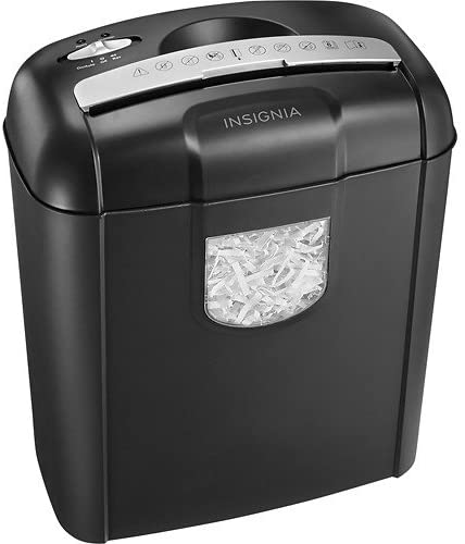 Insignia 6-Sheet Crosscut Shredder (NS-PS06CC) Black - New