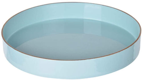 Benzara, Blue BM145835 Beautiful Mimosa Round Powder Tray
