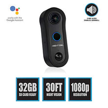 Load image into Gallery viewer, Night Owl Security 1080p Smart Doorbell with 32GB microSD Card, Black (WDB2-32SD)