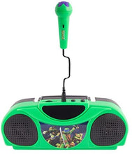 Load image into Gallery viewer, Teenage Mutant Ninja Turtles Radio Karaoke Kits, 16365 Little Star Music Player, Portable radio FM/AM radio, Includes a corded microphone &amp; Adds a retro feel, Durable handle, Green