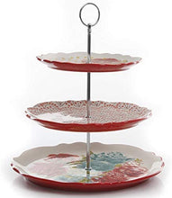 Load image into Gallery viewer, The Pioneer Woman Blossom Jubilee 3-Tier Serving Tray (1)