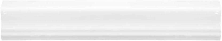 Allegro White Gloss Crown 2 in. x 12 in. x 8 mm Ceramic Wall Trim