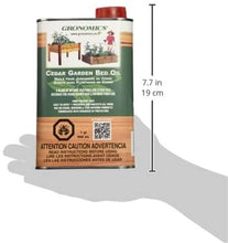 Load image into Gallery viewer, Gronomics GBO1Q Cedar Garden Bed Oil, 1-Quart