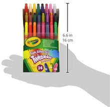Load image into Gallery viewer, Crayola Fun Effects Mini Twistables Crayons, 24-Count, 1 Pack