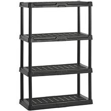 Load image into Gallery viewer, Sandusky Lee PS361856-4B Plastic Shelving, 36" Width x 56" Height x 18" Depth, Black