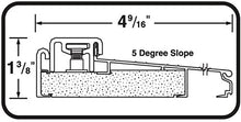 Load image into Gallery viewer, Adjustable 4-9/16&quot; Wide Thermal Break Aluminum Door Threshold - #99052