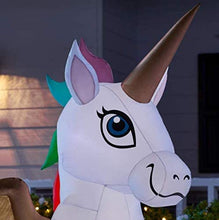 Load image into Gallery viewer, Home Accents Christmas Pegasus Unicorn 5 ft. LED Inflatable