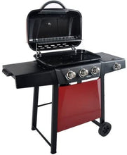 Load image into Gallery viewer, RevoAce 3-Burner LP Gas Grill with Side Burner, Red Sedona