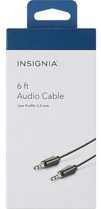 Insignia 6' 3.5mm Audio Cable - Black