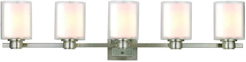 Design House Oslo Traditional Indoor Dimmable Wall Light with Double Glass Shades