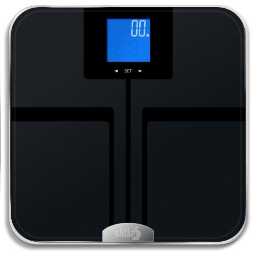 EatSmart Precision GetFit Digital Body Fat Scale w/400 lb. Capacity & Auto Recognition Technology
