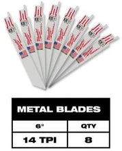 Load image into Gallery viewer, Milwaukee 49-22-1110 U 10 pc Sawzall Blade Kit with Case + 10 Free Blades