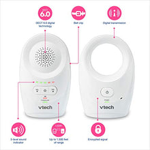 Load image into Gallery viewer, VTech DM1111, Enhanced Range Digital Audio Baby Monitor, 1 Parent Unit, White