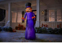 Load image into Gallery viewer, Home Accents Holiday Cyber Distributors Halloween Inflatable Outdoor Decoration Pumpkin Reaper with Top Hat - 5 Feet Tall
