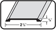 Load image into Gallery viewer, Flat Top 2-1/2&quot; Wide Aluminum Saddle Door Threshold - #99028