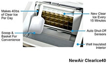 Load image into Gallery viewer, NewAir Countertop Clear Ice Maker Machine, Makes 40 lbs of Ice, Portable Stainless Steel, ClearIce40