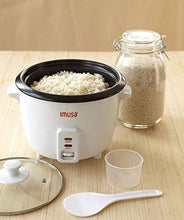 Load image into Gallery viewer, IMUSA SMALL APPLIANCES RICE COOKER WITH BLACK NON-STICK
