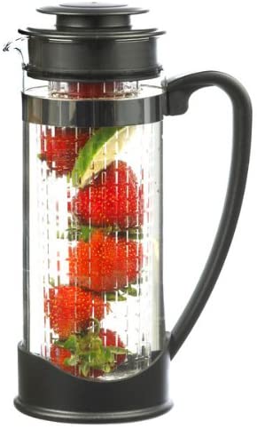 GROSCHE Water and Fruit Borosilicate Glass Infusion Pitchers and Sangria Makers, 50 oz/ 1500 ml BPA and Phthalate-free (Atlantis)
