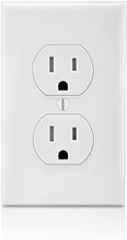 Load image into Gallery viewer, Leviton T5320-W 15 Amp, 125 Volt, Tamper Resistant, Duplex Receptacle, Residential Grade, Grounding
