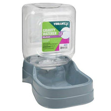 Load image into Gallery viewer, Vibrant Life Gravity Waterer, Medium, 1.2 gal - 7.43 x 11.44 x 11.08 Inches