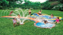 Load image into Gallery viewer, Banzai Inflatable Aqua Drench 3-in-1 Splash Park (Sprinkler, Slide and Pool)