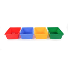 Load image into Gallery viewer, Tot Tutors Kids' Primary Colors Large Storage Bins, Set of 4