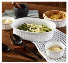 Load image into Gallery viewer, CorningWare French White 8-Piece Round and Oval Baking Casserole Set