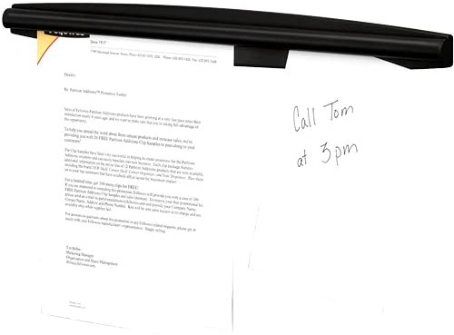 Fellowes Partition Additions Note Rail, 18 x 1.93-Inches, Graphite (7502201)