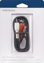 Load image into Gallery viewer, Insignia - 6&#39; Stereo-to-RCA Audio Cable - Black