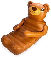 Load image into Gallery viewer, SwimWays Huggables Teddy Bear Oversized Float - Inflatable Lounge with Cupholder for Pool or Lake