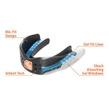 Load image into Gallery viewer, Shock Doctor Mouthguard Superfit – Easy-Fit Strap/Strapless mouthguard – Low Profile Fit Perfect for Basketball, Hockey, Lacrosse, All Sport